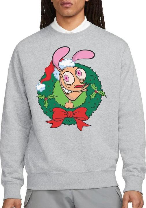 Produktbild Ren & Stimpy Sweatshirt weihnachtliches Design (M)