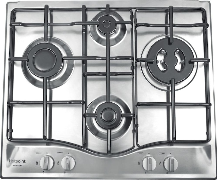 Immagine prodotto Hotpoint PCN 642 T/IX/HAR piano cottura Acciaio inossidabile Da incasso 60 cm Gas 4 Fornello(i)