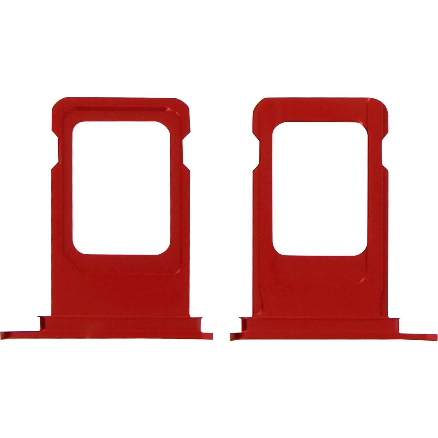 Avizar Ersatz Sim-Halter Apple iPhone XR (SIM-Halterung, iPhone XR), Mobilgerät Ersatzteile, Rot