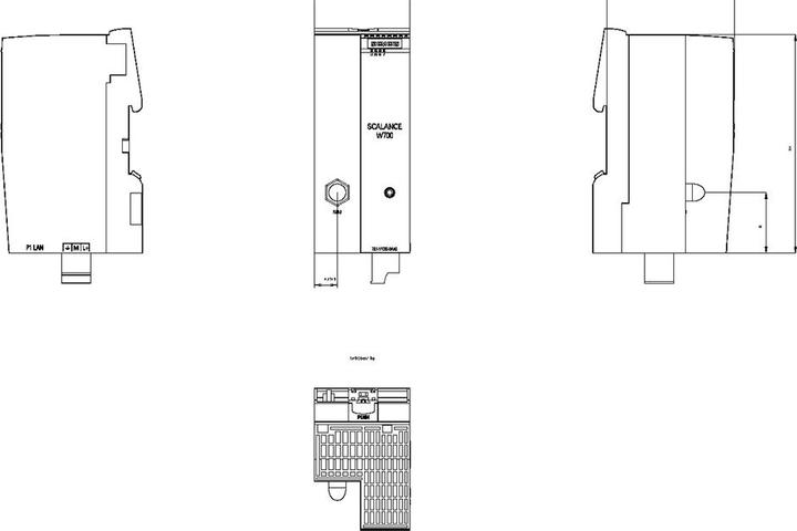 Actual product image Siemens IWLAN Client SCALANCE RJ45 (150 Mbit/s)