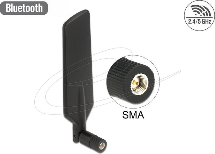 Actual product image Delock LTE/HSPA/GSM antenna, SMA connector, black (GSM)