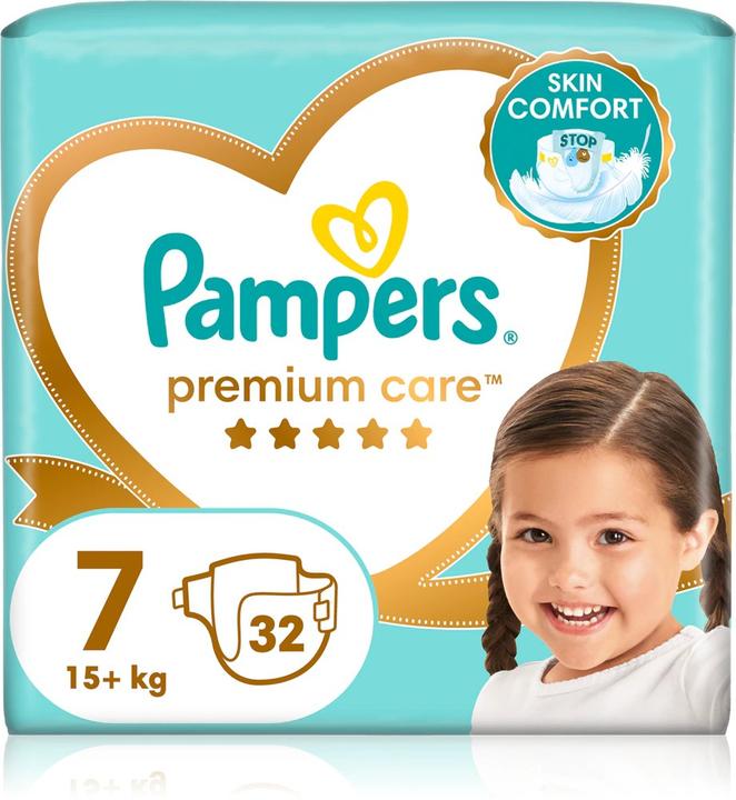 Produktbild Pampers Premium Care (Gr. 7, Tragepack, 32 Stk.)