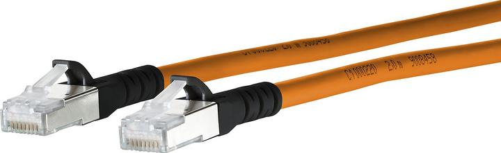 Produktbild Metz Connect 1308451001-E Netzwerkkabel 1 m Cat6a SF/UTP (S-FTP) Orange (S/FTP, CAT6a, 1 m)