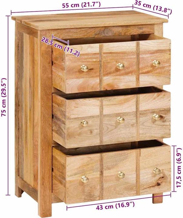 Immagine prodotto VidaXL Credenza (55 x 35 x 75 cm)
