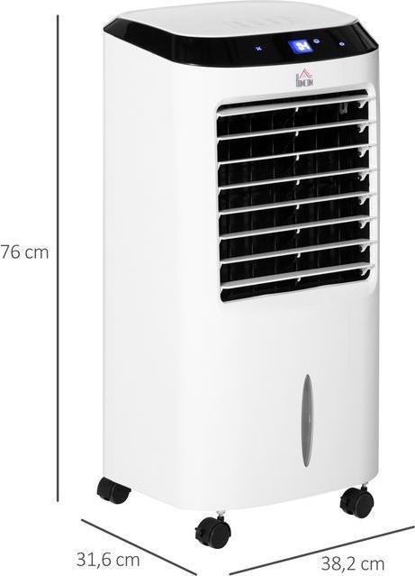 Produktbild Swisshandel24 Mobile Klimaanlage mit Luftbefeuchtung Wasserkühlung Klimagerät Luftkühler 8h Timer Fernbedienung Nu (20 m²)