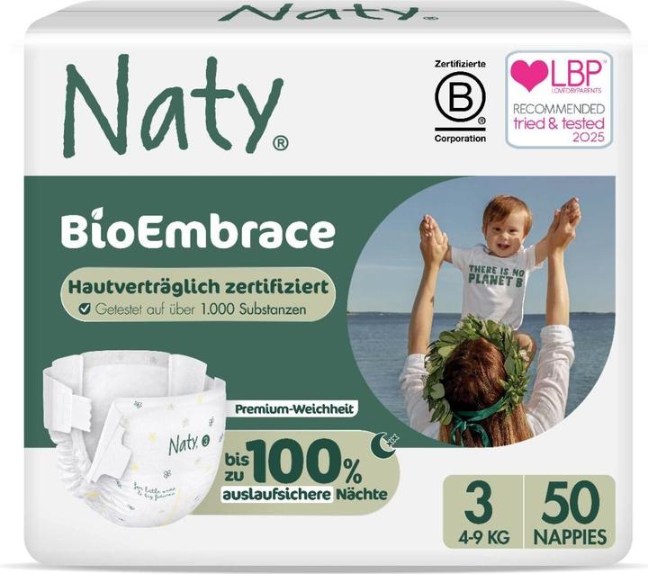 Image du produit Naty Couche bio (Taille 3, Pack semi-mensuel, 50 pcs)