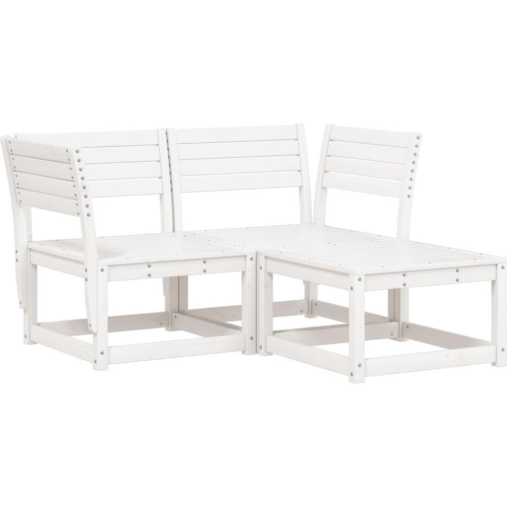 VidaXL, Gartenlounge, 3-tlg. Garten-Sofagarnitur