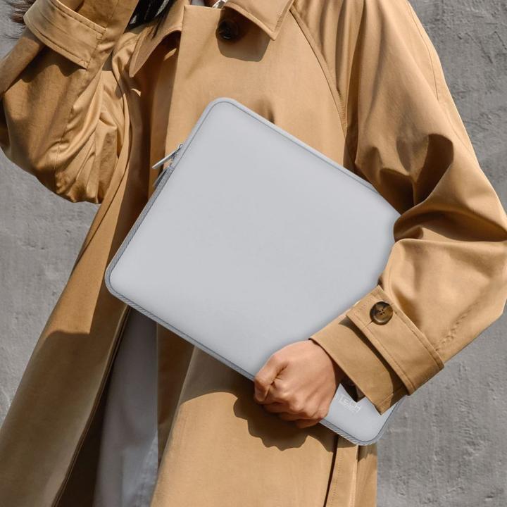 Actual product image Tech-Protect Neoslim Laptop Sleeve 13-14" with accessory pouch - Gray (14")