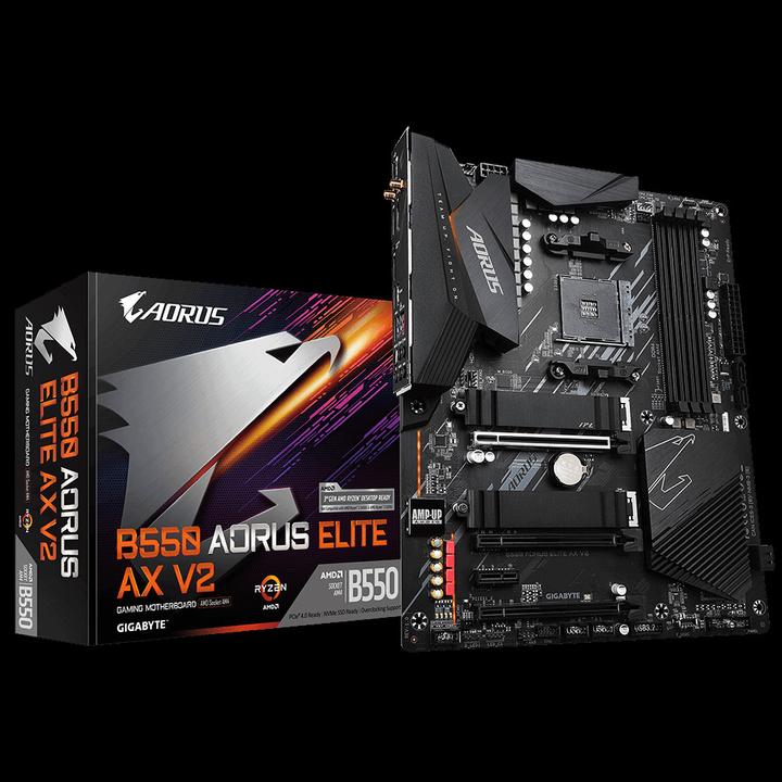 Image du produit Gigabyte B550 Aorus élite AX V2 (AM4, AMD B550, ATX)