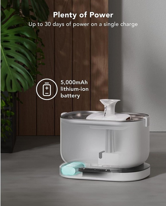 Image du produit Petlibro Dockstream Battery-Operated Water (Eau de batterie) Fontaine (2.50 l)