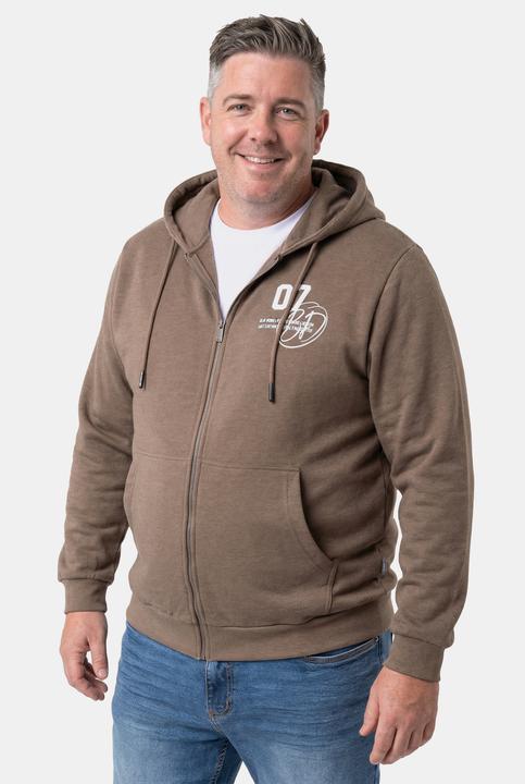 Produktbild Men+ Sweatjacke, Kapuze, Brustprint (L)