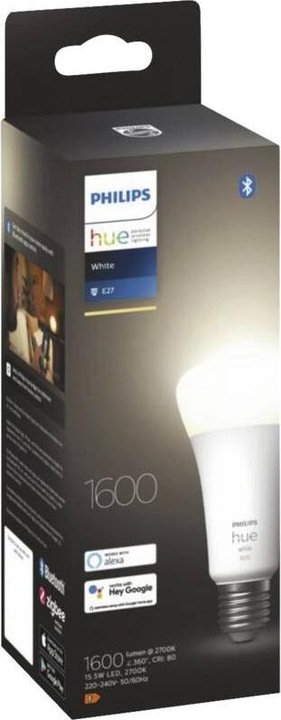 Immagine prodotto Philips Hue Tonalità Bianco (E27, 15.50 W, 1600 lm, 1 x, F)