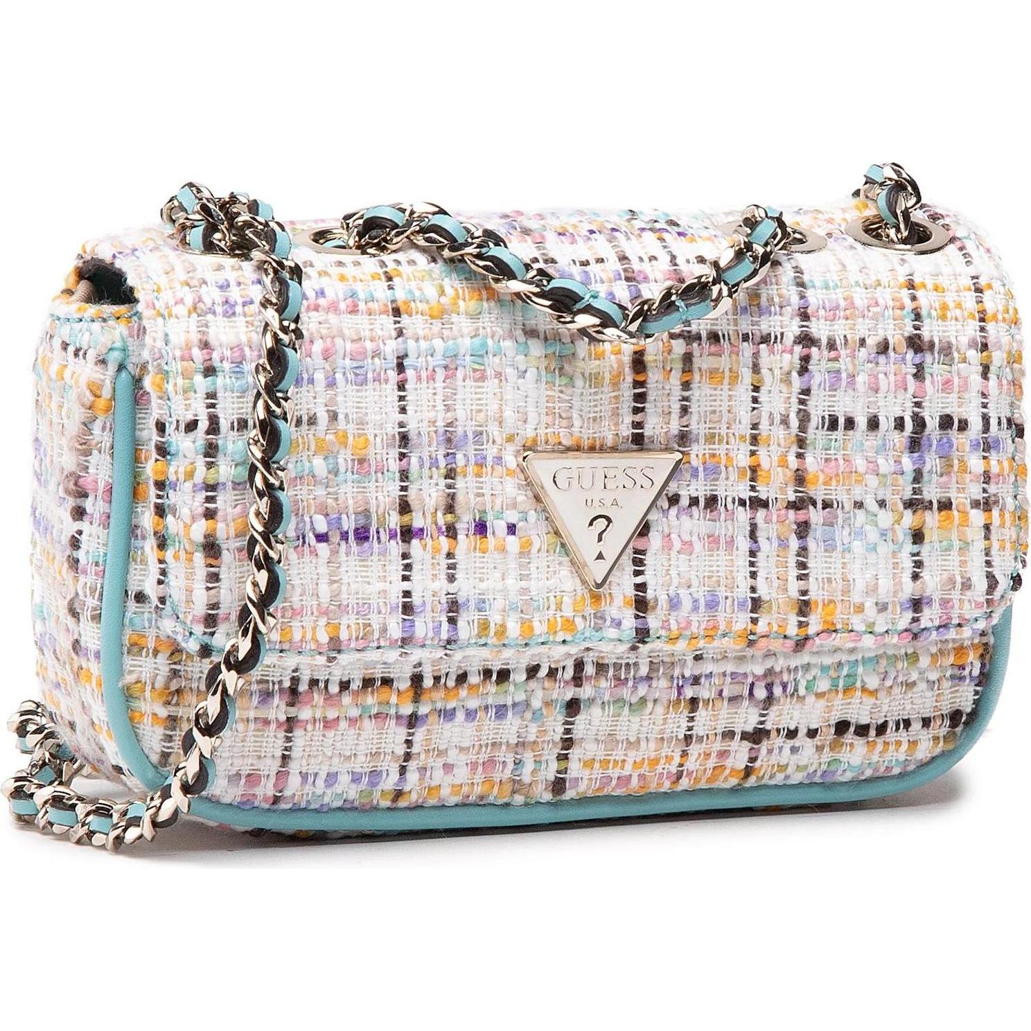 Guess Donna Multicolore Donne, Borsetta, Cessily, Textile Crossbody Bag, Multicolour, Hwtm76, For Women,