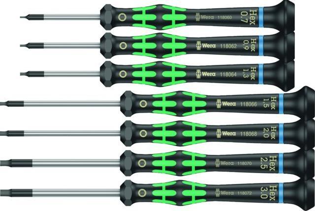 Actual product image Wera Kraftform Micro hexagonal electronic screwdriver set (hexagon)