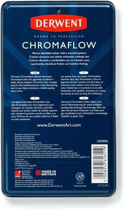 Immagine prodotto Derwent Matite colorate Chromaflow (12 x)