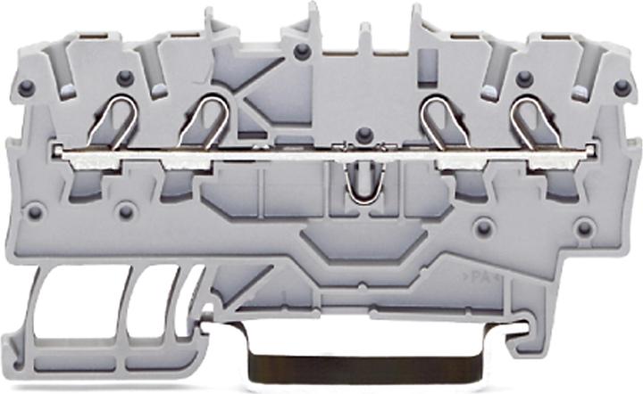 Actual product image Wago 4x1mm through terminal grey
