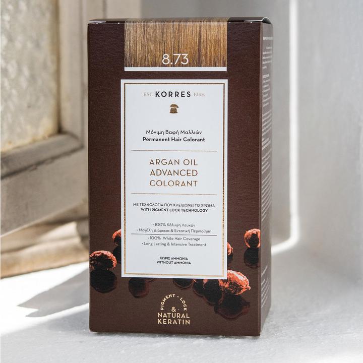Immagine prodotto Korres Argan Oil Hair Color (8,73 Caramello dorato)
