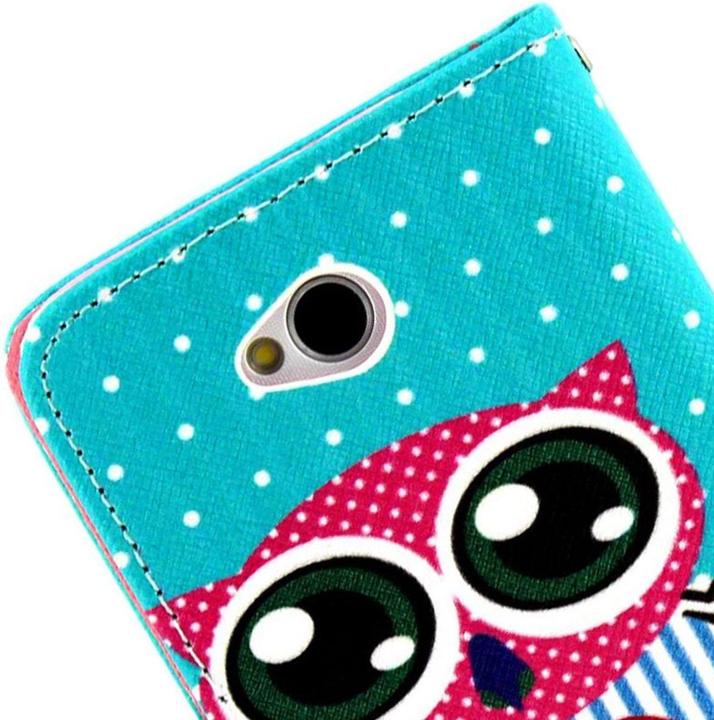 Actual product image König Design Protective cover mobile phone case (flip landscape) for mobile phone LG L70 / L70 Dual D325 owl (LG L70)