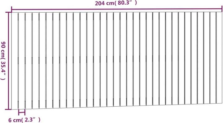 Produktbild vidaXL Chloé (204 x 3 x 90 cm)