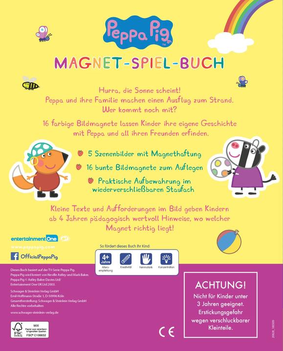 Actual product image Peppa Pig Magnet-Spiel-Buch (German, Laura plate, 2018)