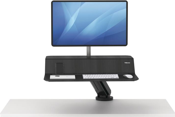 Actual product image Fellowes Lotus™ RT sitting/standing workstation, for 1 monitor, HxWxD 222 x 902 x 603 mm