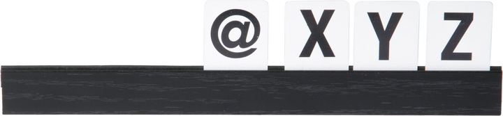 Produktbild Securit Buchstabenleiste schwarz (1.5 x 35.5 x 30 cm)