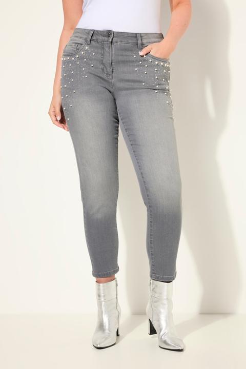 Produktbild Miamoda Jeans, Skinny Fit, Zierperlen an den Taschen, 5-Pocket (50)