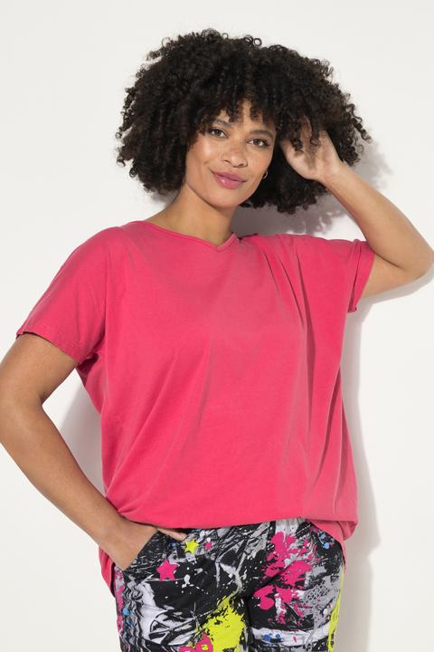 Produktbild Angel of Style T-Shirt, oversized, Rücken-Zierbändern, V-Ausschnitt, Halbarm (42)