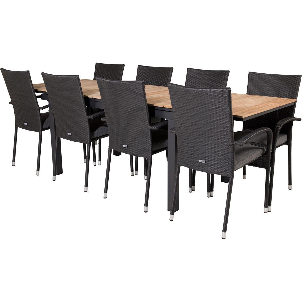 Ebuy24, Gartentisch + Balkontisch, Gartenmöbel-Set Mexico (90 cm)