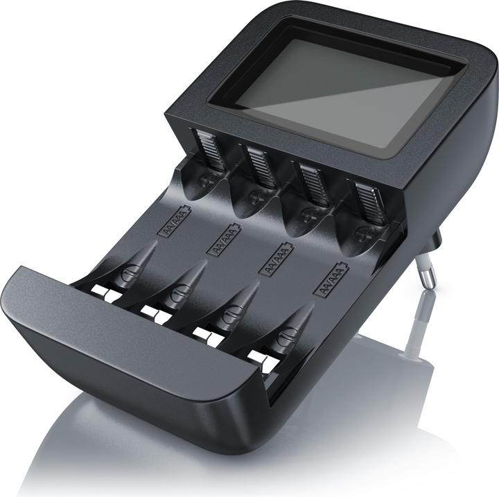 Actual product image Aplic Battery charger 2700 mA, universal 4-bay battery charger suitable for type AA / AAA NiMH batteries (1 pcs., AAA, AA, 1000 mAh, Chargers without battery)
