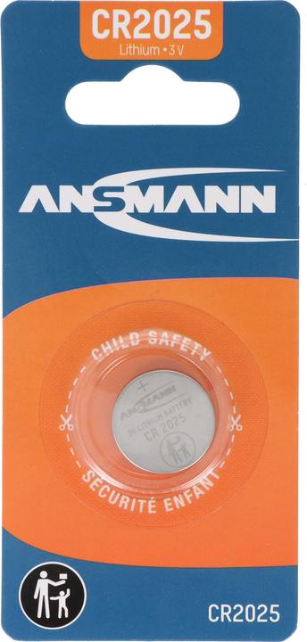 Produktbild Ansmann Lithium Knopfzelle CR2025, 3 Volt (CR2025)