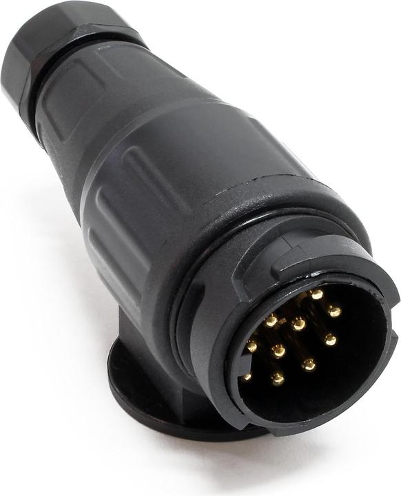 Wiltec Adaptateur 13 broches pour remorque 12V Fiche pour attelage de remorque Prise de courant Automobile