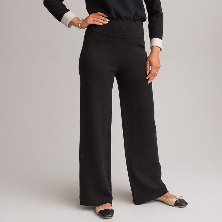 Actual product image Anne Weyburn Wide knit trousers (32)