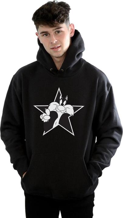 Produktbild Looney Tunes Sylvester Mono Star Kapuzenpullover (L)