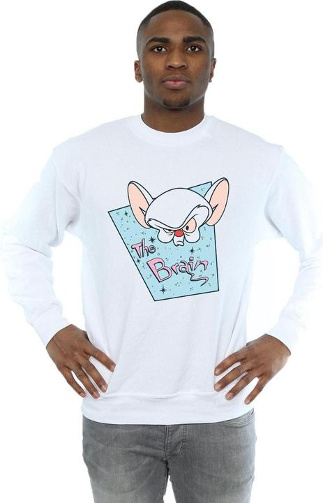 Immagine prodotto Animaniacs The Brain Mugshot Felpa Uomo (L)
