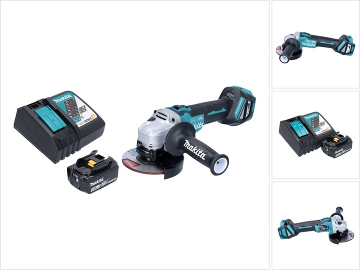 Produktbild Makita DGA 513 RF1 Akku Winkelschleifer 18 V 125 mm Brushless + 1x Akku 3,0 Ah + Ladegerät (125 mm)