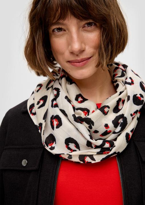 Image du produit s.Oliver Snood Loop-Schal mit Fischgrat-Struktur
