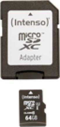 Actual product image Intenso SDXC 64GB (64 GB, microSDXC, U1, UHS-I)