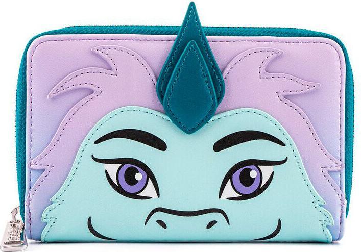 Actual product image Loungefly Disney Raya and The Ultimate Dragon sisu Wallet, Purple, One Size, Casual