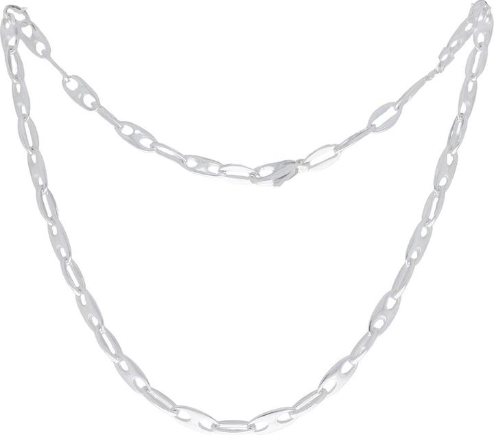 Luxxos Bean Necklace 45 cm 925 Sterling Silver (925 Sterling silver, 45 cm)