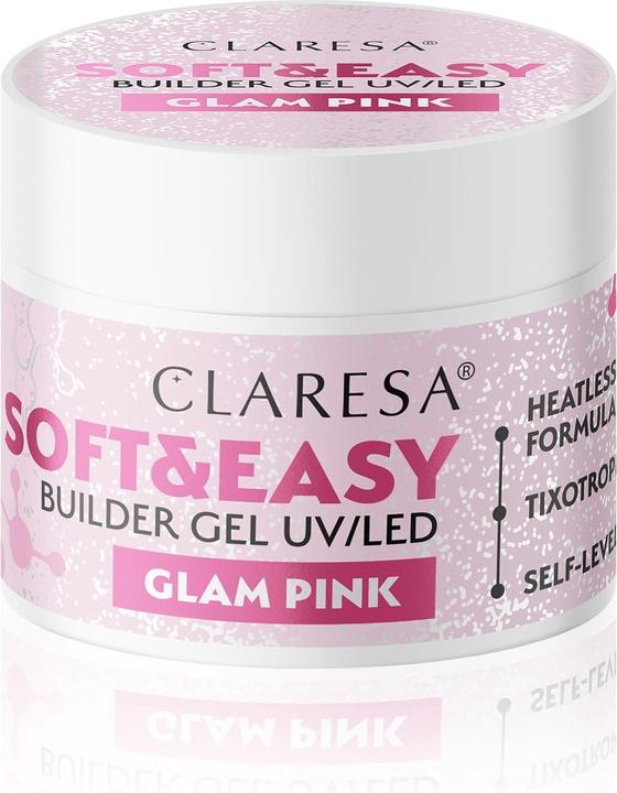Actual product image Claresa Builder Gel Soft & Easy Glam Pink 90g (Soft & Easy Glam Pink)