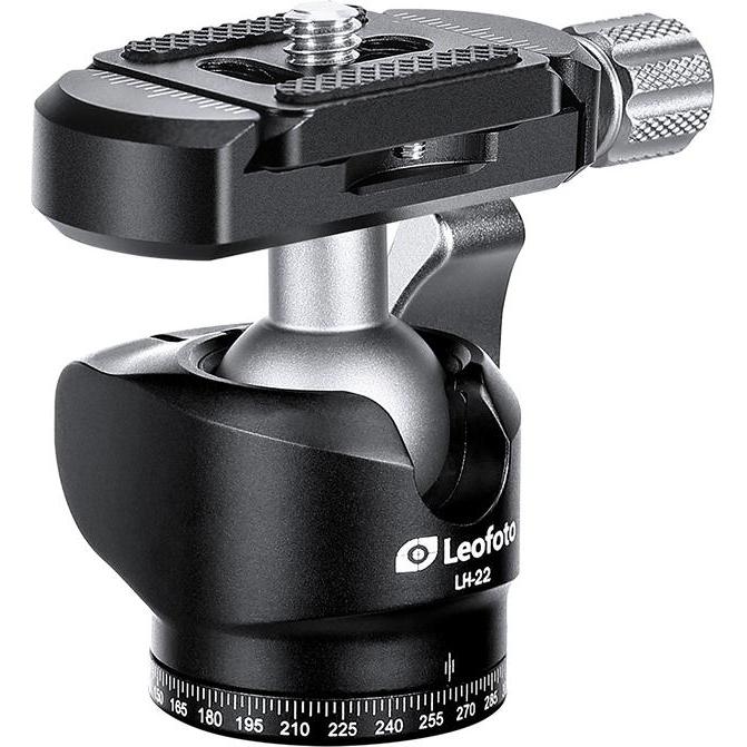 Leofoto LH-22 (Kugelkopf), Stativkopf, Silber