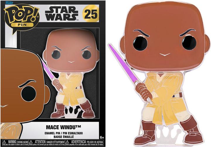 Immagine prodotto Funko STAR WARS - Spilla Pop a smalto grande N° 25 - Mace Windu
