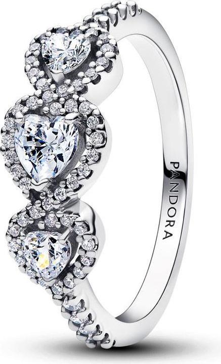 Produktbild Pandora Strahlenkranz Herz Trilogie Ring (60, 925 Silber)