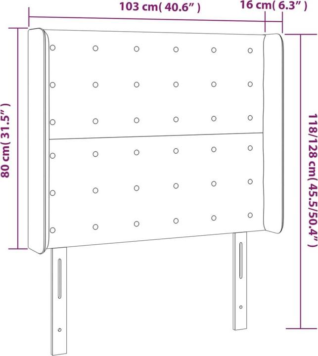 Actual product image vidaXL Leilani (103 x 16 x 128 cm)