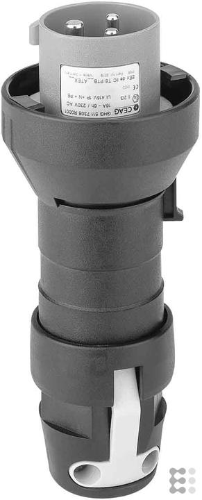 Ceag 2P+E hazardous area plug,16A 240V