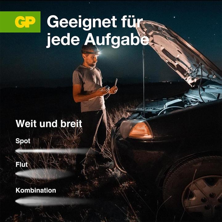 Produktbild GP Batteries GP Discovery Stirnlampe CHW54 (375 lm)