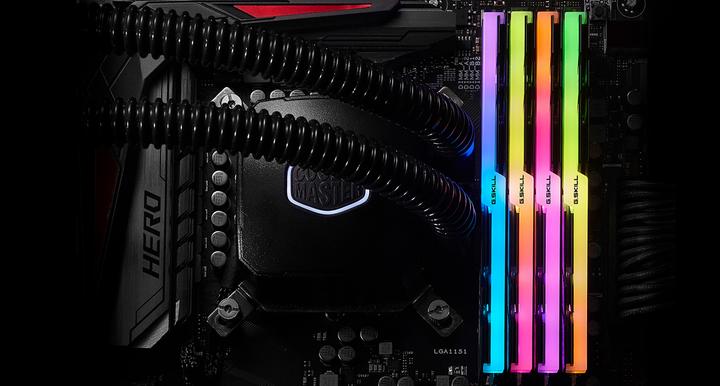 Actual product image G.Skill Trident Z RGB (4 x 32GB, 3600 MHz, DDR4-RAM, DIMM)