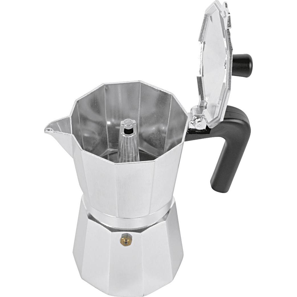Thumbnail - Cilio 321272 Manuelle Kaffeemaschine Mokka-Kanne Aluminium, Espressokocher, Silber