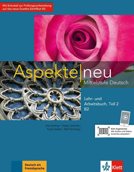 Actual product image Aspects new B2. Textbook and workbook with audio CD. Part 2 (German, Ute Koithan, Helen Schmitz, Ralf Sunday, Ulrike Moritz)